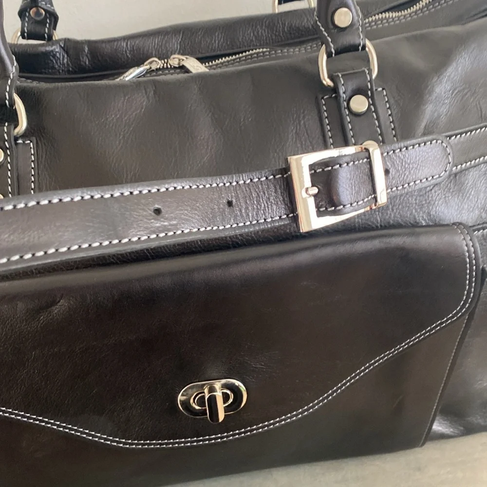 Floto Monteverde Handmade in Italy Leather Travel/Weekender Bag NWOT